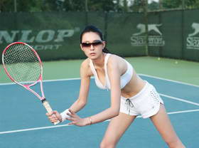 美女模特之最美超模艾尚真网球写真（18P）