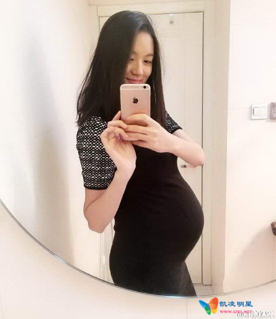 怀孕时期的张梓琳