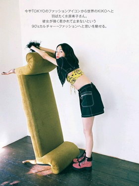 组图:日名模水原希子拍新感觉时尚大片 演绎90年代的梦