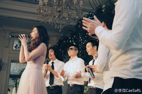 组图:李茂与弦子结婚两周年 晒海量婚礼照甜蜜表白妻子